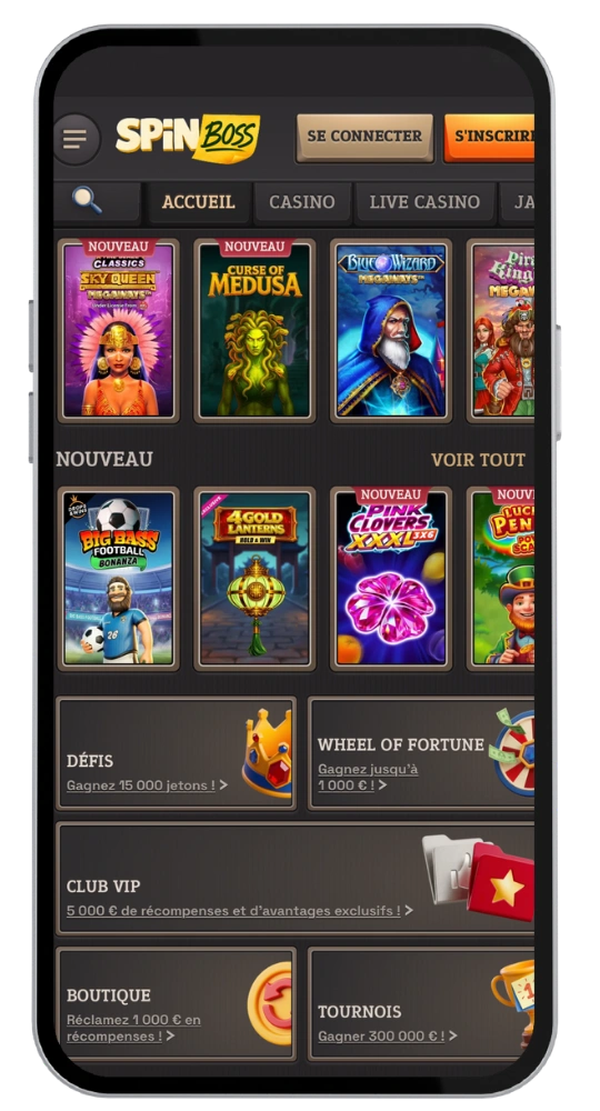 SpinBoss Casino app